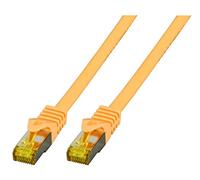 EFB-Elektronik Câble patch RJ45 S/FTP Cat.6A LSZH Cat. 7 Jaune 5 m