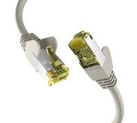 EFB-Elektronik Câble réseau CAT. 6a 10 m – RJ45 S/FTP PIMF, jusqu'à 10 Gbit, anti-torsion, gris