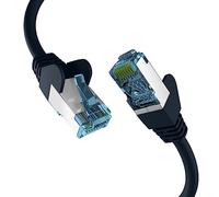 EFB-Elektronik - Câble réseau CAT. 7 jusqu'à 10 Gbit - Câble LAN 50 m Câble Ethernet Câble patch avec protection jack/anti-torsion - Connecteur RJ45, blindage S/FTP PIMF - Noir