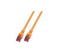 EFB Elektronik Câble Réseau Cat6 S/FTP 1m Orange - RJ45 Mâle/Mâle, Contacts Or, LSZH, 1000 Mbit/s, Diamètre 6.2mm, RoHS - K5516.1