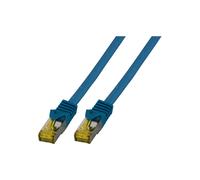EFB Elektronik Câble Réseau Cat6a S/FTP 0.15m Bleu - Connecteurs RJ-45 Plaqué Or, 10 Gigabit Ethernet, PoE+/PoE++, AWG26/7, LSZH
