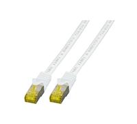 Patch Cable Cat.7 Plug RJ45 6 A S/FTP LSZH 0.5 m White