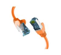 EFB Elektronik Câble Réseau Cat7 S/FTP 10m RJ-45 Mâle-Mâle, Contacts Or, 10000 Mbit/s (10 Gigabit Ethernet), 600MHz, Orange, LSZH, AWG 27/7