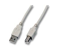 EFB Elektronik Câble USB 2.0 - 1m - USB A vers USB B - Mâle/Mâle - Gris - Débit 480 Mbit/s - AWG 28/24 - Blindage magnétique - K5255.1