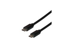 EFB Elektronik Câble USB-C vers USB-C 2.0 - 2m, Noir - EBUSBC-USB20CK.2 - Débit 480 Mbit/s, 5V/3A, Compatible Power Delivery