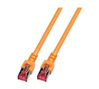 EFB Elektronik K5516.3 : Câble réseau Cat6 S/FTP 3m Orange, connecteurs RJ-45 contacts Or, 1000 Mbit/s, blindage S-STP, gaine LSZH, RoHS