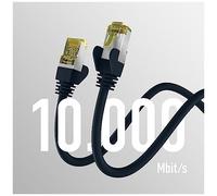 EFB-Elektronik CAT6a SCHWARZ 20m Patchkabel S/FTP PIMF RJ45 Netzwerkkabel Ethernetkabel LAN DSL (EC020200042)