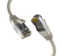 EFB Elektronik Câble Réseau Cat8.1 S/FTP (S-STP) 1m Gris - Connecteurs RJ-45 Plaqué Or - 40000 Mbit/s - 2000 MHz - PoE - AWG 26/7 - LSZH