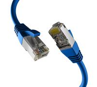EFB Elektronik EC020200242 : Câble Réseau 15m Cat8.1 S/FTP (S-STP) RJ-45 Mâle-Mâle, Contacts Or, 40000 Mbit/s, 2000 MHz, PoE, LSZH, Bleu
