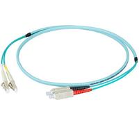 EFB-Elektronik Cavalier duplex LC-SC 50/125µ, OM3, LSZH,aqua, Flat Twin 3x5mm, 50m Fabricant : EFB Elektronik (O0314FT.50)
