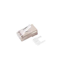 EFB Elektronik - Connecteurs RJ-45 Cat6 Argent - Kit de 100, Blindage Connecteur, Référence 37640.1-100