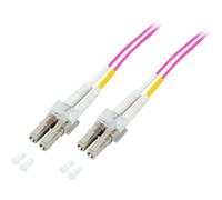 EFB-Elektronik - Cordon de raccordement - LC multi-mode (M) pour LC multi-mode (M) - 20 m - 20 m - fibre optique - duplex - 50 / 125 microns - OM4 - sans halogène - violet
