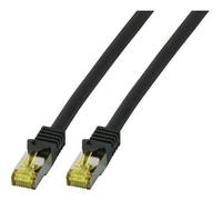 EFB-Elektronik - Cordon de raccordement - RJ-45 (M) pour RJ-45 (M) - 25 m - SFTP - CAT 7 (câble)/CAT 6a (connecteurs) - sans halogène, moulé - noir