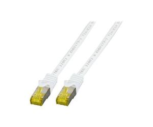 EFB-Elektronik - Cordon de raccordement - RJ-45 (M) pour RJ-45 (M) - 30 m - SFTP - CAT 7 (câble)/CAT 6a (connecteurs) - sans halogène, moulé - blanc