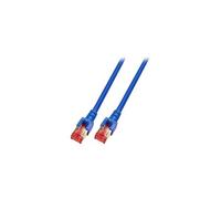 EFB-Elektronik - Cordon de raccordement - RJ-45 (M) pour RJ-45 (M) - 5 m - SFTP - CAT 6 - sans halogène, moulé - bleu
