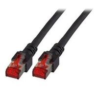 EFB-Elektronik Cordon de raccordement RJ-45 (M) pour RJ-45 (M) 50 cm SFTP CAT 6 sans halogène, moulé noir G