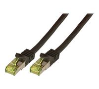 EFB-Elektronik - Cordon de raccordement - RJ-45 (M) pour RJ-45 (M) - 50 cm - SFTP, PiMF - CAT 7 (câble)/CAT 6a (connecteurs) - démarré, sans halogène, moulé - noir