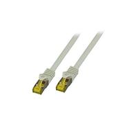 EFB-Elektronik - Cordon de raccordement - RJ-45 (M) pour RJ-45 (M) - 6.5 mm - SFTP - CAT 7 (câble)/CAT 6a (connecteurs) - sans halogène, moulé - gris