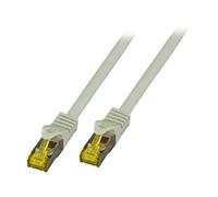 EFB-Elektronik - Cordon de raccordement - RJ-45 (M) pour RJ-45 (M) - 6.5 mm - SFTP - CAT 7 (câble)/CAT 6a (connecteurs) - sans halogène, moulé - gris