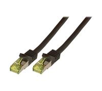 - Cordon de raccordement - RJ-45 (M) pour RJ-45 (M) - 7.5 m - SFTP, PiMF - CAT 7 - démarré, sans halogène, moulé - noir