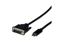 EFB Elektronik EBUSBC-DVIK.2 : Adaptateur USB Type-C vers DVI-D, câble 2m, résolution 1080p, HDCP, connecteurs mâle/femelle, couleur noire.