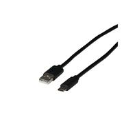EFB Elektronik EBUSBC-USB20AK.0,5 : Câble USB 2.0 0.5m, USB-C vers USB-A, 480 Mbit/s, Noir, Alimentation 5V/3A (15W), Compatible Plug and Play