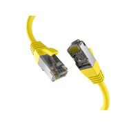 EFB Elektronik EC020200251 Câble Réseau Cat8.1 S/FTP 7.5m RJ-45 Plaqué Or 40Gbps 2000MHz LSZH Cuivre AWG26/7 PoE Jaune