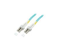 EFB-Elektronik ECOFIBER - Câble réseau - LC multi-mode (M) pour LC multi-mode (M) - 7.5 m - fibre optique - 50 / 125 microns - sans halogène - turquoise