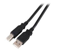 EFB-Elektronik Câble USB 2.0 A-B mâle vers mâle Gris 1 m