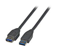 efb_elektronik EFB-Elektronik Rallonge USB A-A 3,0 m USB 3.0 noir K5237.3 Quantité:1