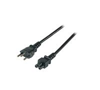 EFB Elektronik EK495.1,8V2 Câble d'alimentation 1.8m, Type J / C5, 250V 2.5A, 3 conducteurs 0.75mm², PVC noir, Usage Suisse