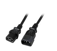 EFB Elektronik EK503.2 câble électrique Noir 2 m Coupleur C14 Coupleur C13