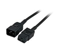 EFB Elektronik EK519.5 : Câble d'alimentation 5m, Coupleur C20 Mâle vers Coupleur C19 Femelle, 250V 16A, Gaine PVC, Noir. Référence EK519.5.