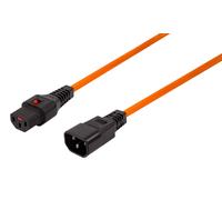 EFB Elektronik EK601OR.3 câble électrique Orange 3 m Coupleur C14 Coupleur C13