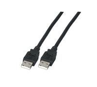EFB Elektronik K5204.1 : Câble USB 2.0 Type A Mâle vers USB 2.0 Type A Mâle, 1m, Noir, Débit 480 Mbit/s, LSZH