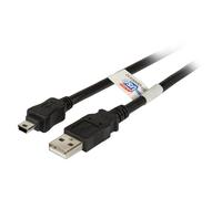 EFB Elektronik K5251SW.1,8 câble USB USB 2.0 1,8 m USB A Mini-USB B Noir