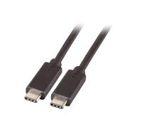 EFB Elektronik K5283-5ASW.0,5 : Câble USB4 Gen 2x2, USB-C mâle vers USB-C mâle, 0.5m, 20 Gbit/s, 100W Power Delivery, Noir