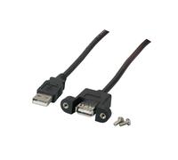 EFB Elektronik K5291SW.3V2 Câble USB 2.0 3m Noir - Connecteur USB-A Mâle vers USB-A Femelle - Débit max 480 Mbit/s