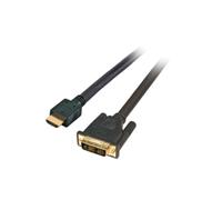 EFB Elektronik K5432SW.1 : Câble Vidéo HDMI Type A vers DVI 20m, Noir, Contacts Cuivre, Support 1080p, Connecteurs Mâle Droit, PVC