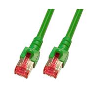 EFB Elektronik K5514.3 : Câble Réseau 3m Cat6 S/FTP RJ-45 Mâle/Mâle, Contacts Or, Vert, 10/100/1000Base-T(X), Certification TIA/EIA