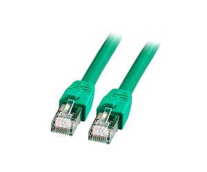 EFB Elektronik K5528GN.2 : Câble Réseau Cat8.1 S/FTP (S-STP) 2m Vert, RJ-45 Mâle/Mâle, 40Gbps, 2000MHz, LSZH, Conducteur Cuivre AWG24/7