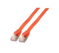 EFB Elektronik K5545RT.1 Câble Réseau Cat6a U/FTP (STP) Rouge 1m, Connecteurs RJ-45 Plaqué Or, 10000 Mbit/s, 500 MHz, Conducteur Cuivre