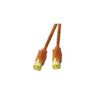 EFB Elektronik K8560OR.1 Câble Réseau RJ45 Cat6a 1m Orange Connecteurs Mâle-Mâle Standard Cat6a, Longueur 1 mètre