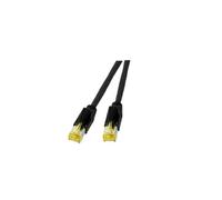 EFB Elektronik K8560SW.20 : Câble réseau 20m RJ45 Cat6a Noir - Connecteurs mâle/mâle - Code douanier 84733080