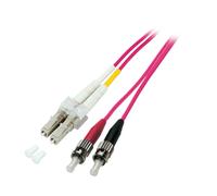 EFB Elektronik LC-ST 50/125µ câble InfiniBand et à fibres optiques 0,5 m Rose