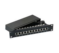 EFB-Elektronik Mini-Patchpanel STP 12xRJ45 Cat.6, 10- 1HE, RAL7035 grau Hersteller: EFB Elektronik (37736.12)