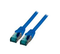 EFB Elektronik MK6001.3BL Câble Réseau Cat6a S/FTP 3m Bleu RJ-45 Contacts Or 10Gbps 500MHz LSZH Cuivre AWG 27/7