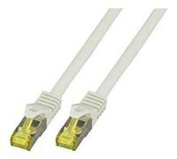 EFB Elektronik MK7001.2G RJ45 Câble réseau, câble patch CAT 6a (câble brut CAT 7) S/FTP 2.00 m gris ignifuge, sans halogène, avec cliquet dencastrement, Gris G