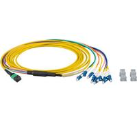 EFB Elektronik MTP®-F/LC 8-Fasermatrix Patchkabel OS2,LSZH jaune, 2m, Application : Convient pour les lignes de transmission jusqu'à 100 GigabitConstruction : 1 connecteur multifibre MTP® d'un côté,4 