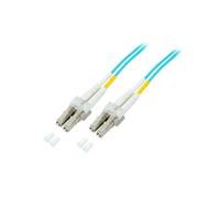 EFB Elektronik O0312.30 : Câble Fibre Optique OM3 LC/LC 30m, 50/125µm, Turquoise, Full Duplex